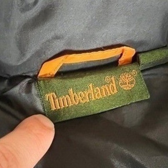 Timberland Vest Women's Large Black Quilted Puffer Full Zip Logo Outdoors Hunter - Picture 10 of 15